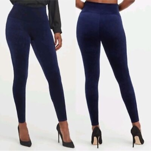 SPANX Pants - NWT SPANX Navy Blue High-Waisted Leggings size XL